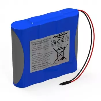 Ansmann Li-Ion accupack 2S2P 7,2V 5100mAh 4x 18650 met kabel & BMS