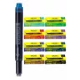 ONLINE universele vulpen-inktpatronen, 6 verschillende kleuren (koningsblauw, zwart, bruin, nachtblauw, paars, rood), Standard International kort 70057