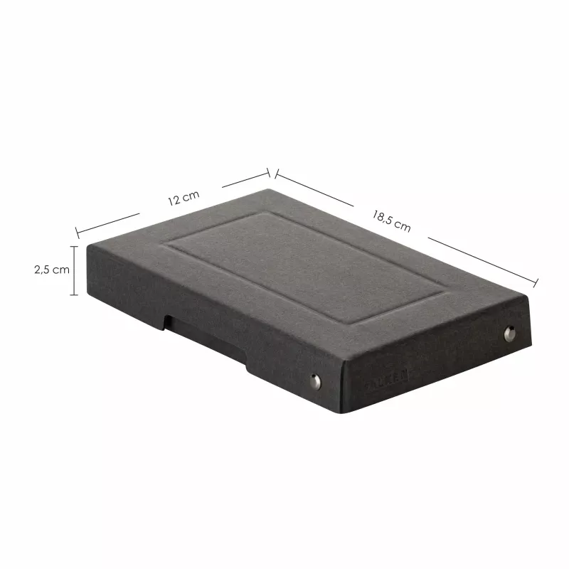 FALKEN PURE kaartenbak A6 liggend, 310 kaarten, zwart 22001728000F