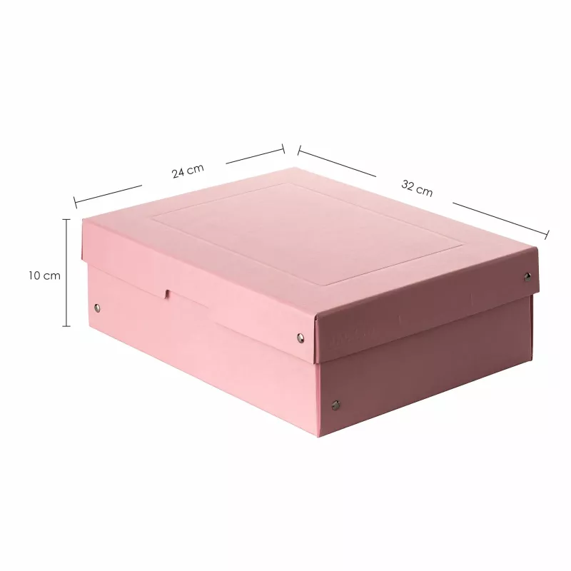 FALKEN PURE opbergbox 1250 vel pastelroze 24,0 x 32,0 x 10,0 cm 22001888000F