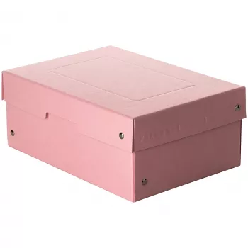 FALKEN PURE documenten-opbergbox 1250 vel pastelroze 18,0 x 25,0 x 10,0 cm, 1 stuk 22001896000F