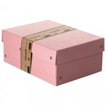 FALKEN PURE documenten-opbergbox 1250 vel pastelroze 18,0 x 25,0 x 10,0 cm, 1 stuk 22001896000F