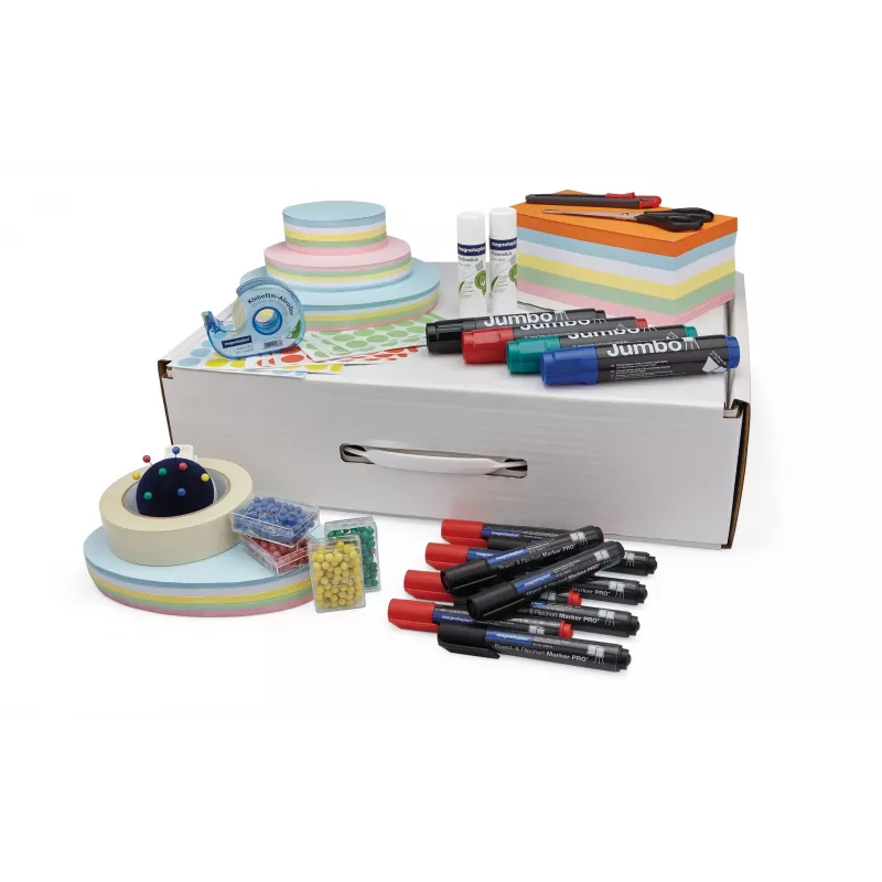 MAGNETOPLAN HOLTZ Trainer Basic set, kartonkoffer met 2.800 delen, identiek aan moderatiekoffer 11115 (11000)
