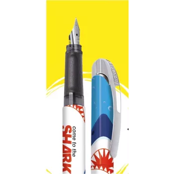 ONLINE College Shark vulpen medium pen bont haaienontwerp (12641/3D)