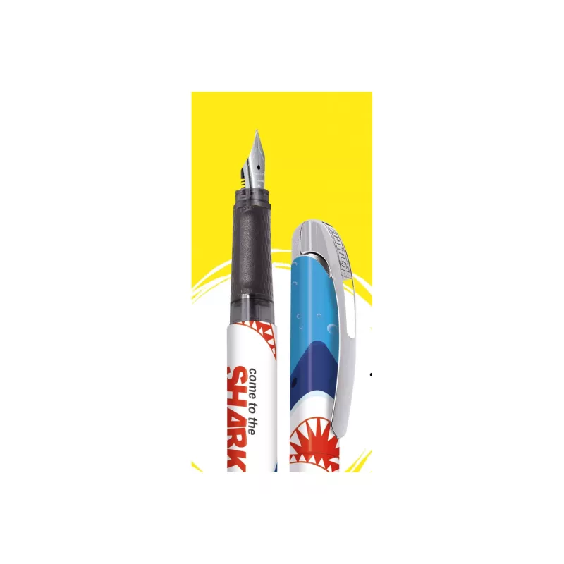 ONLINE College Shark vulpen medium pen bont haaienontwerp (12641/3D)