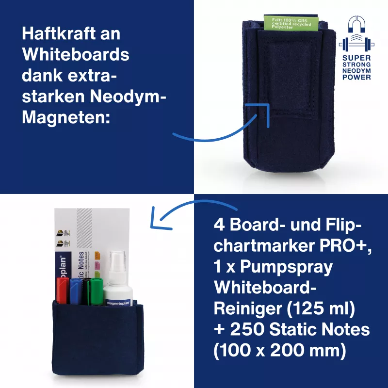MAGNETOPLAN HOLTZ magnetoplan pennenhouder magnetoTray big 1227714 blauw