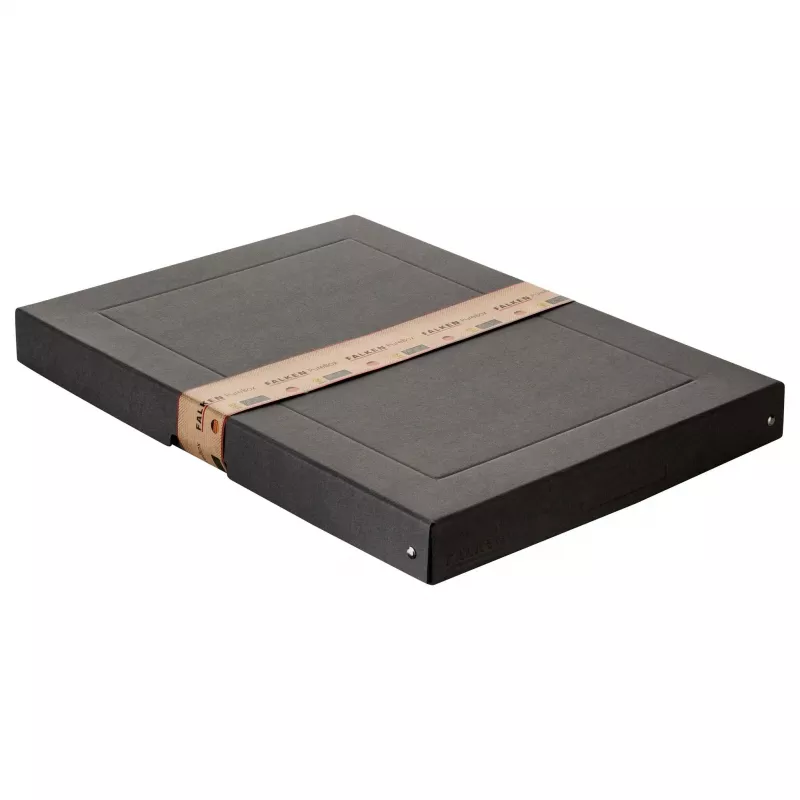 FALKEN PURE documenten-opbergbox 500 bladen zwart 32,0 x 44,0 x 4,0 cm 22001680000F