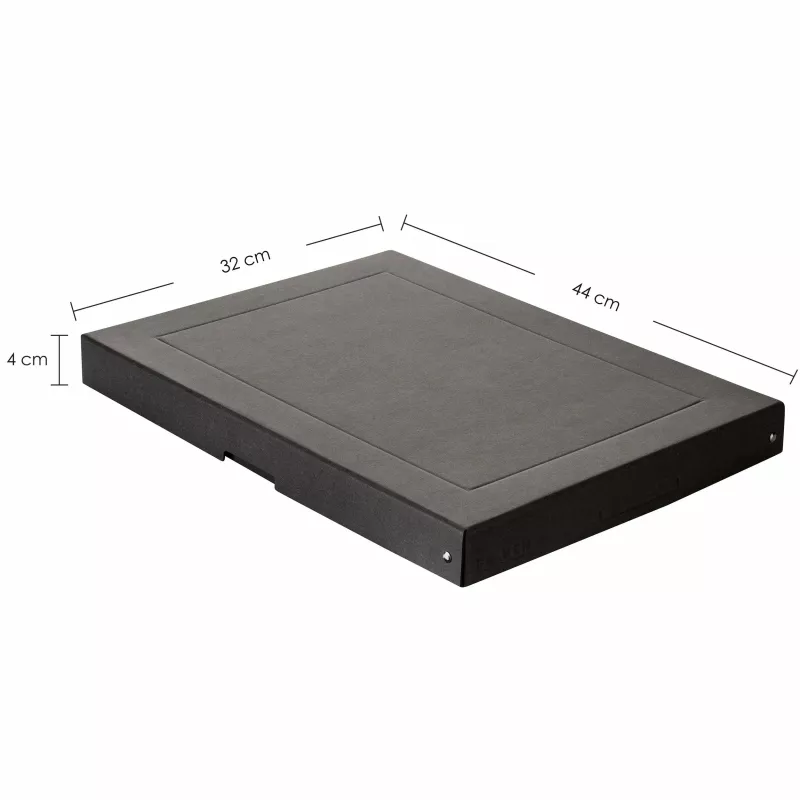 FALKEN PURE documenten-opbergbox 500 bladen zwart 32,0 x 44,0 x 4,0 cm 22001680000F