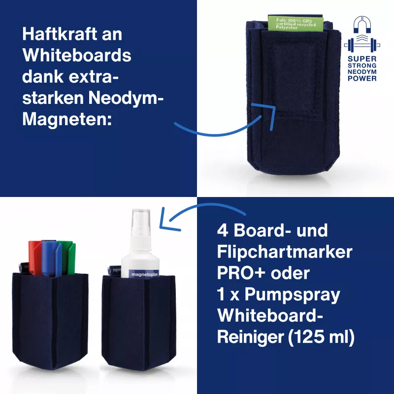 magnetoplan pennenhouder magnetoTray small 1227614 blauw (1227614)