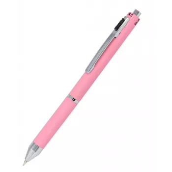 ONLINE 4-kleuren balpen Multipen Rose, rood/blauw/zwart/grijs 32075/3D