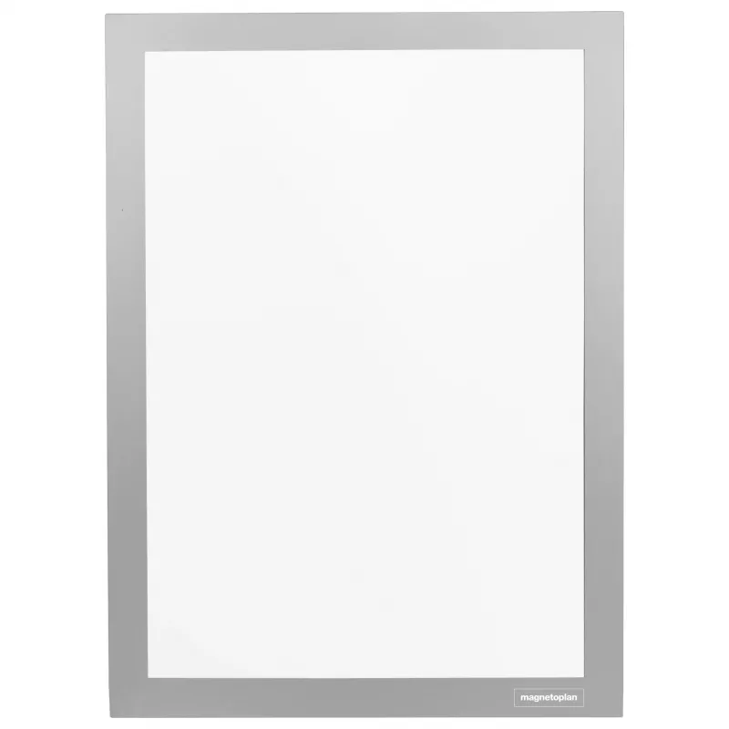 Magnetoplan infoframe magnetofix DIN A3 zilver, opklapbaar dubbelzijdig zelfklevend frame 1132032