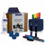 MAGNETOPLAN HOLTZ Whiteboard Essentials Kit blauw - wisser & magnetische houder (1230914)