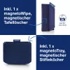 MAGNETOPLAN HOLTZ Whiteboard Essentials Kit blauw - wisser & magnetische houder (1230914)