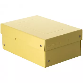 FALKEN PURE opbergbox 1250 vel pastelgeel 18,0 x 25,0 x 10,0 cm, 1 stuks 22001944000F