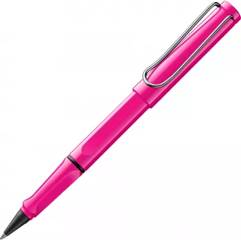 LAMY safari rollerbal pen roze met blauwe inkt (1240195)