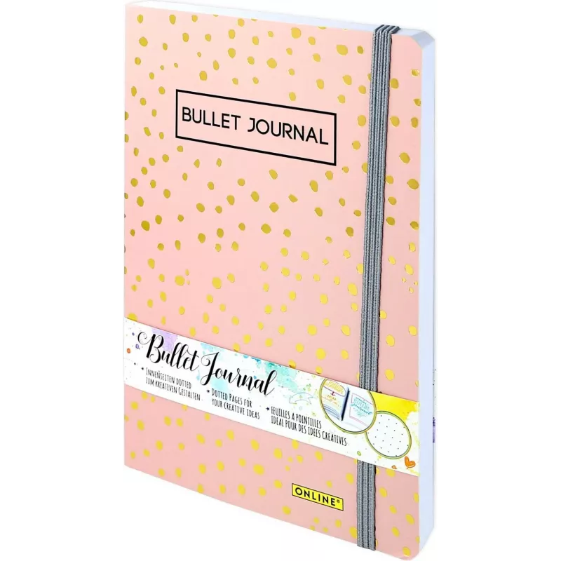 ONLINE Bullet Journal Spotlights Rose A5 stippenraster softcover meerkleurig 70042