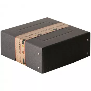 FALKEN PURE opbergbox 200x200mm voor 1050 vel, zwart, 21x21x8,5 cm 22001752000F