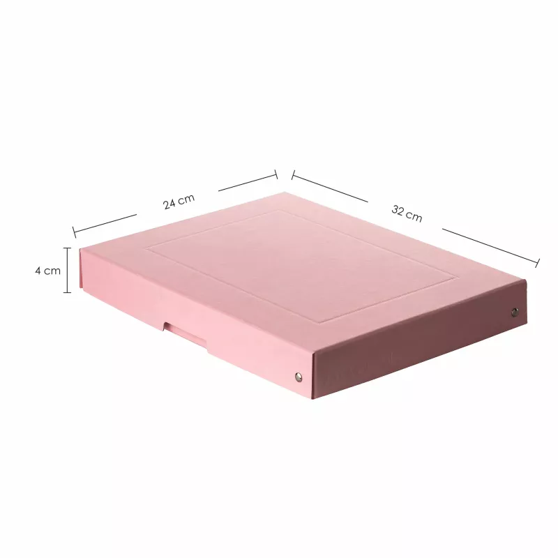 FALKEN PURE opbergbox A4 500 vel pastelroze 24 x 32 x 4 cm 22001880000F