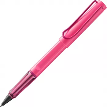 LAMY safari rollerbal pen neonroze met blauwe inkt 1241907