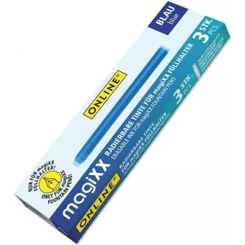 ONLINE magiXX vulpen inktpatronen blauw 3-pack (17107/12)