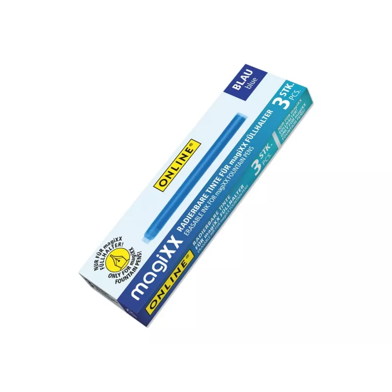 ONLINE magiXX vulpen inktpatronen blauw 3-pack (17107/12)
