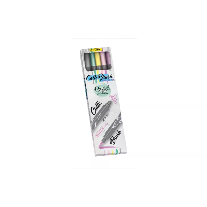ONLINE USV 5 ONLINE® Calli.Brush Double Pastel brushpennen diverse kleuren (19079)