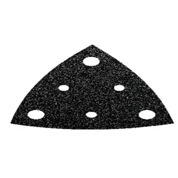 FEIN delta schuurbladen klittenband geperforeerd korrel 80, 80 mm hoek, 50-pack 63717110015