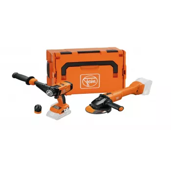 FEIN combo kit ASCM 18 QM boorschroefmachine + CCG 18-125 BL haakse slijper met L-BOXX 136, 18V borstelloos, 90 Nm, 125 mm, bare tool 99100000837