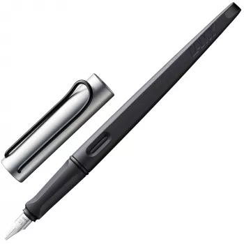 LAMY joy 011 AL vulpen zwart/aluminium brede punt (1215881)
