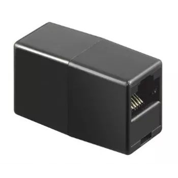 GoodConnections Alcasa MOD8-GC afgeschermde RJ45-koppeling, Cat.6, bus naar bus, zwart