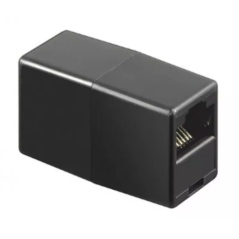 GoodConnections Alcasa MOD8-GC afgeschermde RJ45-koppeling, Cat.6, bus naar bus, zwart