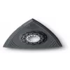 FEIN 63806141220 driehoek schuurpad voor oscillerende multitools, 80 mm, klittenband, ongeperforeerd, zwart