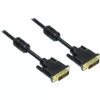 Good Connections DVI-D Dual Link kabel 24+1 stekker naar stekker, vergulde contacten, ferrietkern, zwart, 1,8m (4310-DG2)