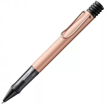 LAMY Lx balpen roségoud met blauwe inkt en aluminium etui 1231632