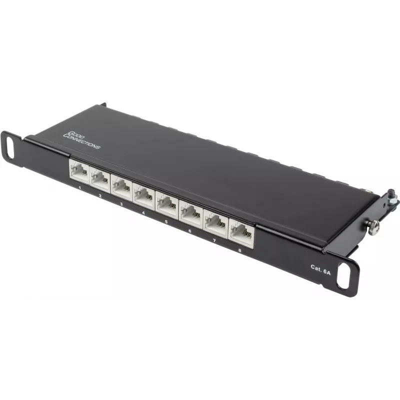 GoodConnections Alcasa GC-N0130 Cat6a afgeschermde RJ45 Keystone-module - 10GbE, 22-26 AWG, zwart