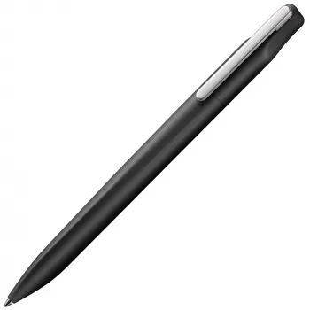 LAMY xevo balpen – zwarte behuizing, blauwe inkt, middelste schrijfbreedte, drukmechaniek, ergonomische greepzone 1233836