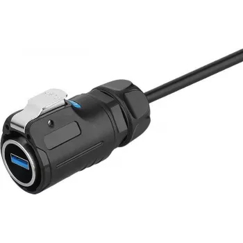 GoodConnections GC IC01-24U301 USB 3.0-kabel, Type-A stekker naar Type-A stekker, 3 m, zwart