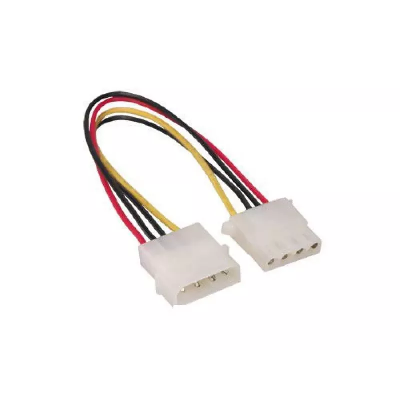 GoodConnections 5,25 inch 4-pins Molex stroomverlengkabel, intern, 20cm (5021-4VL)