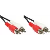 GoodConnections stereo-RCA-audiokabel, 2x RCA stekker naar 2x RCA stekker, 1,5 m, zwart 5901-D