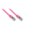 GoodConnections RNS patchkabel met trekontlasting, Cat. 5e, SF/UTP, PVC, 100 MHz, magenta, 7,5 m (855M-075)