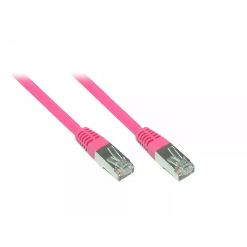 GoodConnections RNS patchkabel met trekontlasting, Cat. 5e, SF/UTP, PVC, 100 MHz, magenta, 7,5 m (855M-075)