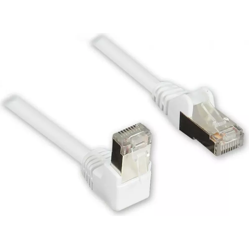GoodConnections Cat. 5e F/UTP patchkabel, 3m, wit, haaks naar recht RJ45 805W-030EWI