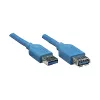 GoodConnections USB 3.0 verlengkabel A stekker naar A bus, blauw, 1 m (2711-B01)
