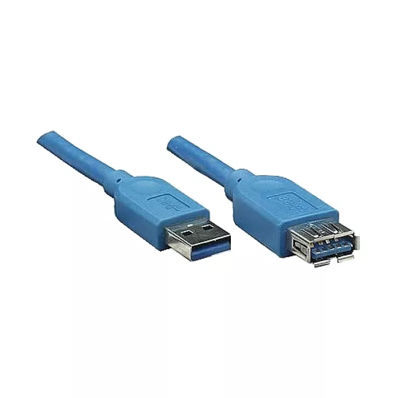 GoodConnections USB 3.0 verlengkabel A stekker naar A bus, blauw, 1 m (2711-B01)