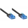GoodConnections Cat. 6a U/UTP platte patchkabel, 500 MHz, zwart, 1 m 8060-HF015S