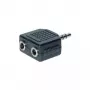 GoodConnections AD-352BU audio-Y-adapterkabel 3,5mm stereo stekker naar 2x 3,5mm stereo bus 20cm zwart