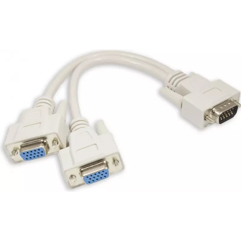 GoodConnections VGA Y-splitter kabel 0,2m zwart P-4302Y