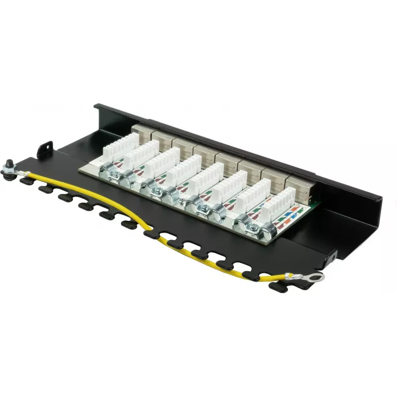 GoodConnections Alcasa GC-N0118 Cat.6a afgeschermde Keystone-module, gereedschapsloos, RJ45, 10G, zwart
