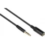 GoodConnections 3,5mm TRRS audio-verlengkabel, stekker naar bus, 5m, zwart AS-35V4B5