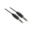 Good Connections 6,3mm jack naar 6,3mm jack audiokabel, 1,5m, vernikkeld, zwart 1963-015